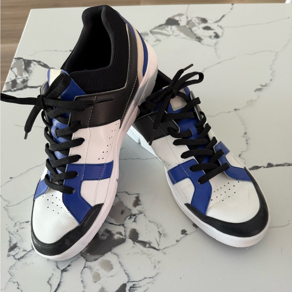 On Running Men's Black and Blue Sneakers